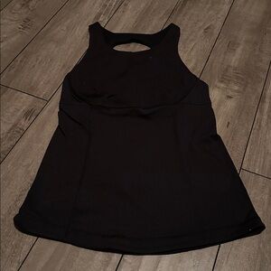 EUC Lululemon Black tank top with built in bra see photos/description for sizing